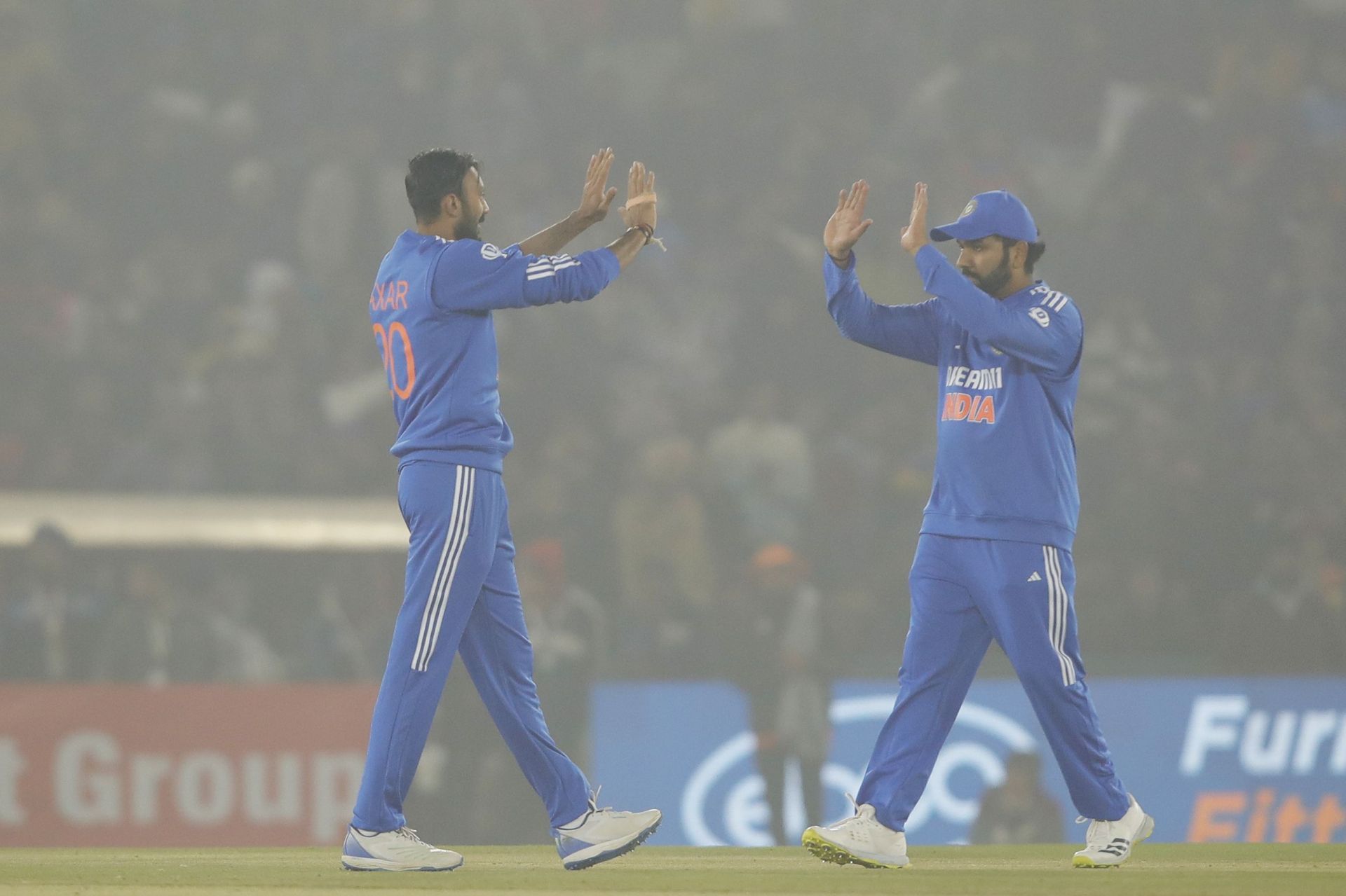 Axar Patel picked up two wickets in an impressive spell
