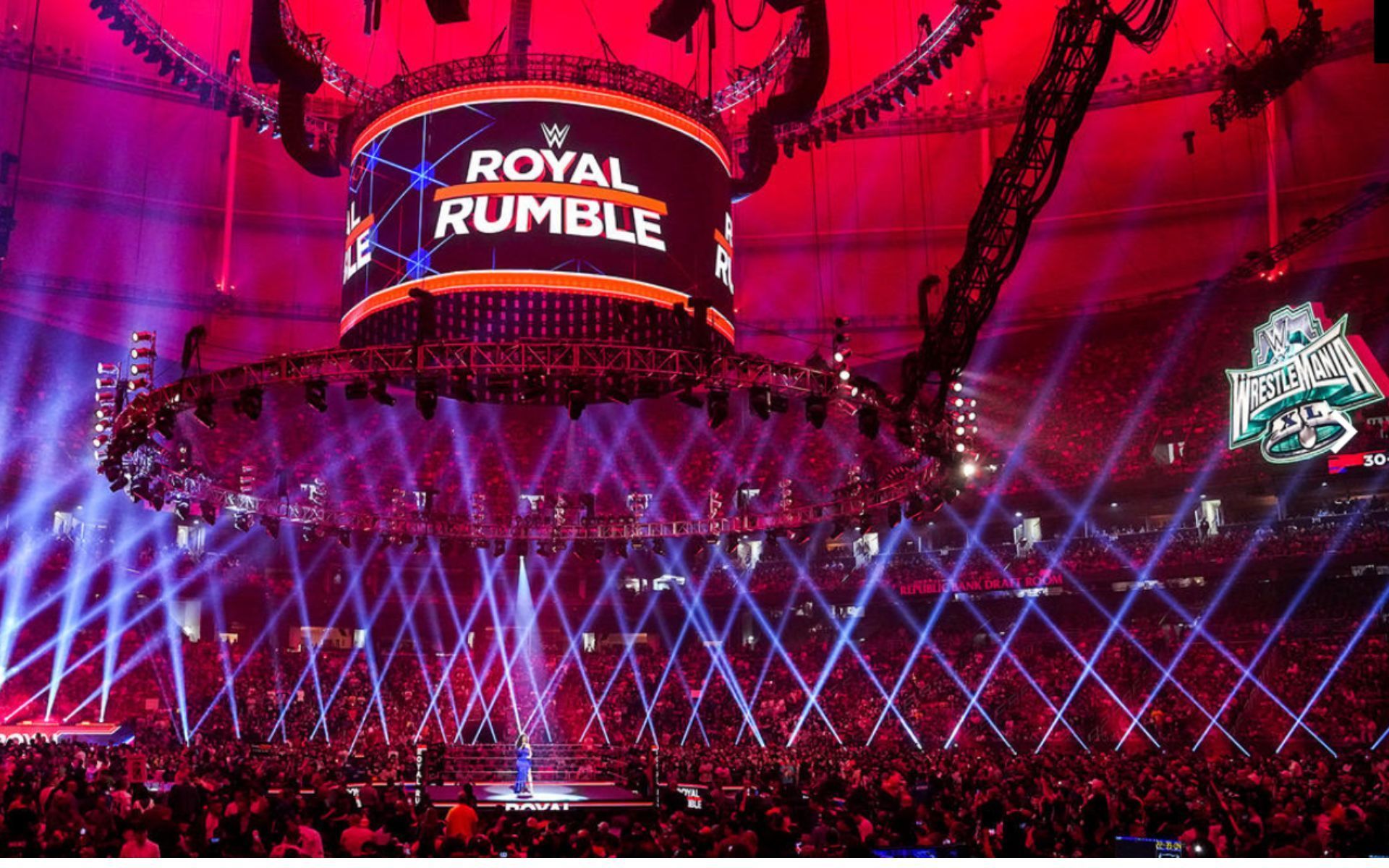 The 37th edition of the Royal Rumble took place with grand fervor at St. Petersburg, Florida (Image source: WWE)