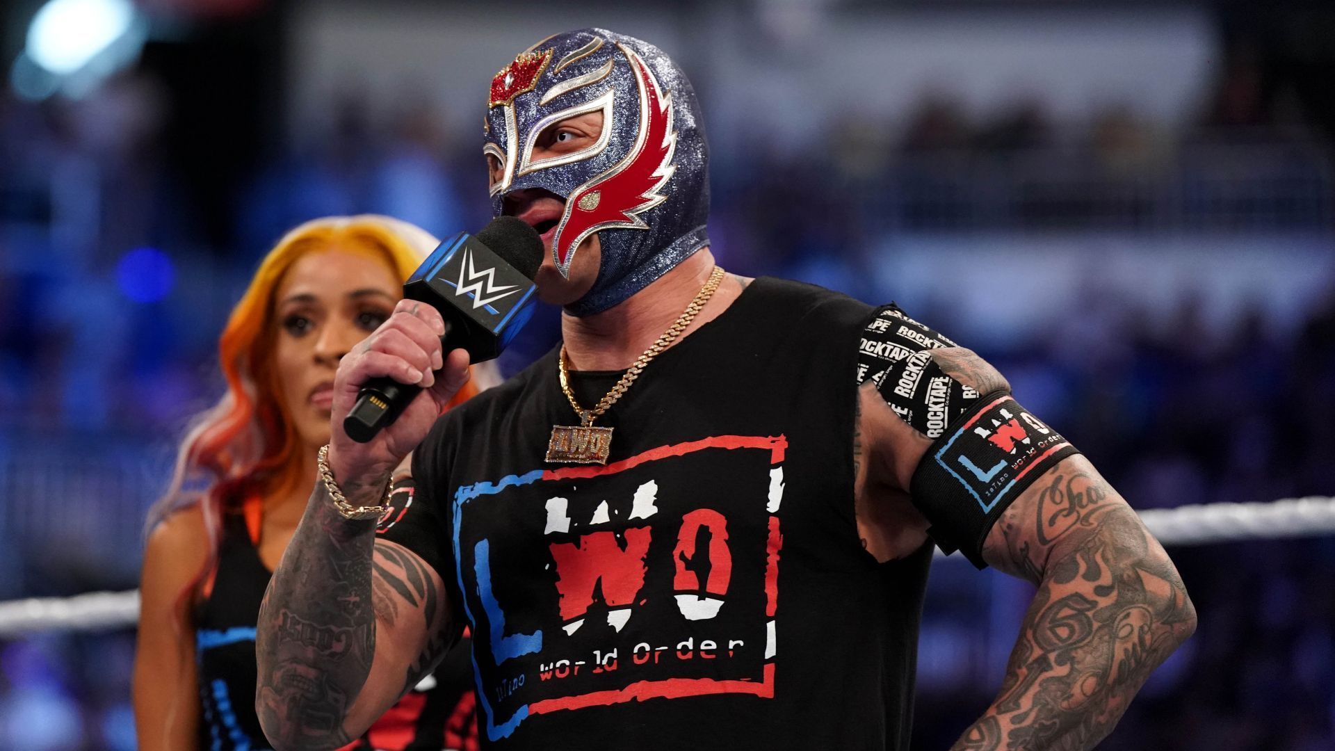 Rey Mysterio and Zelina Vega