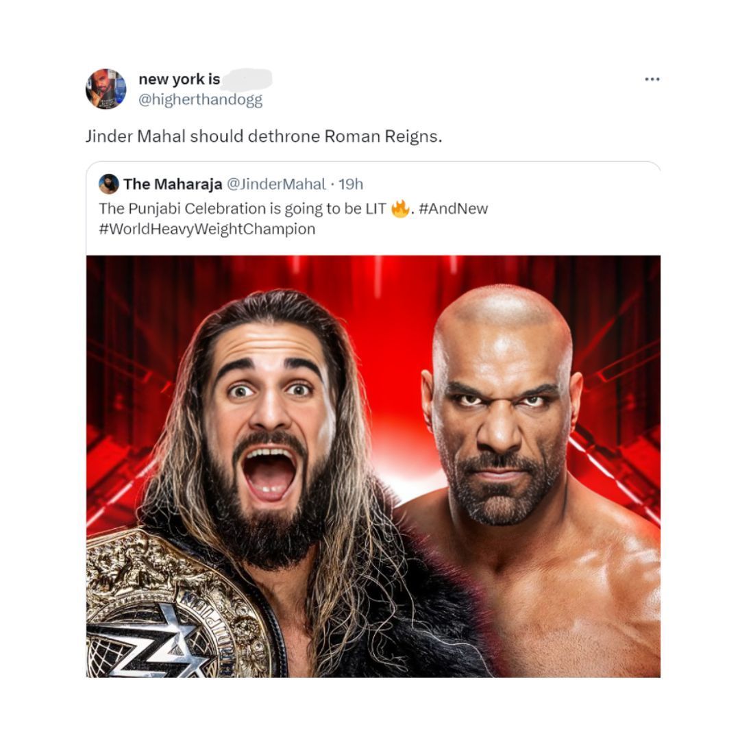 A fan&#039;s prediction about the aftermath of Mahal vs. Rollins