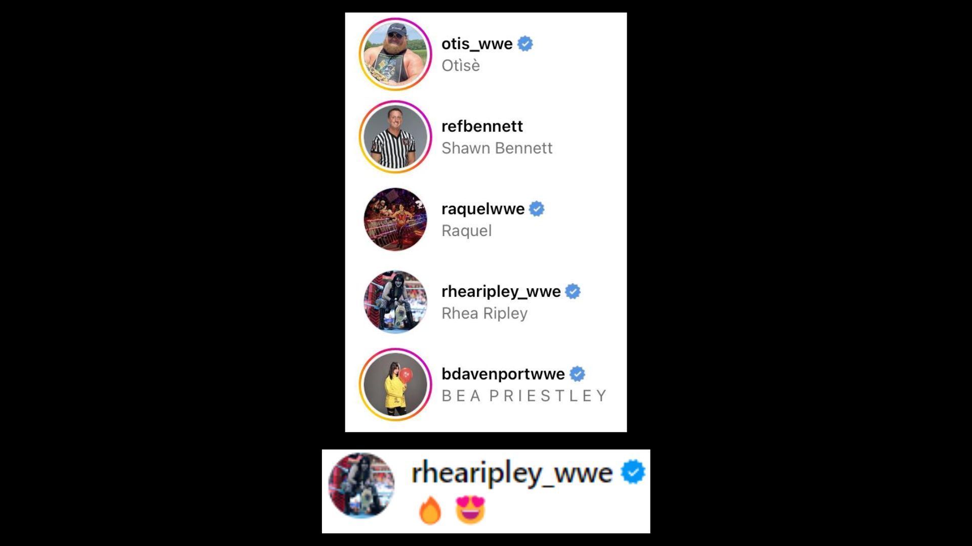 WWE stars who reacted to the Instagram post