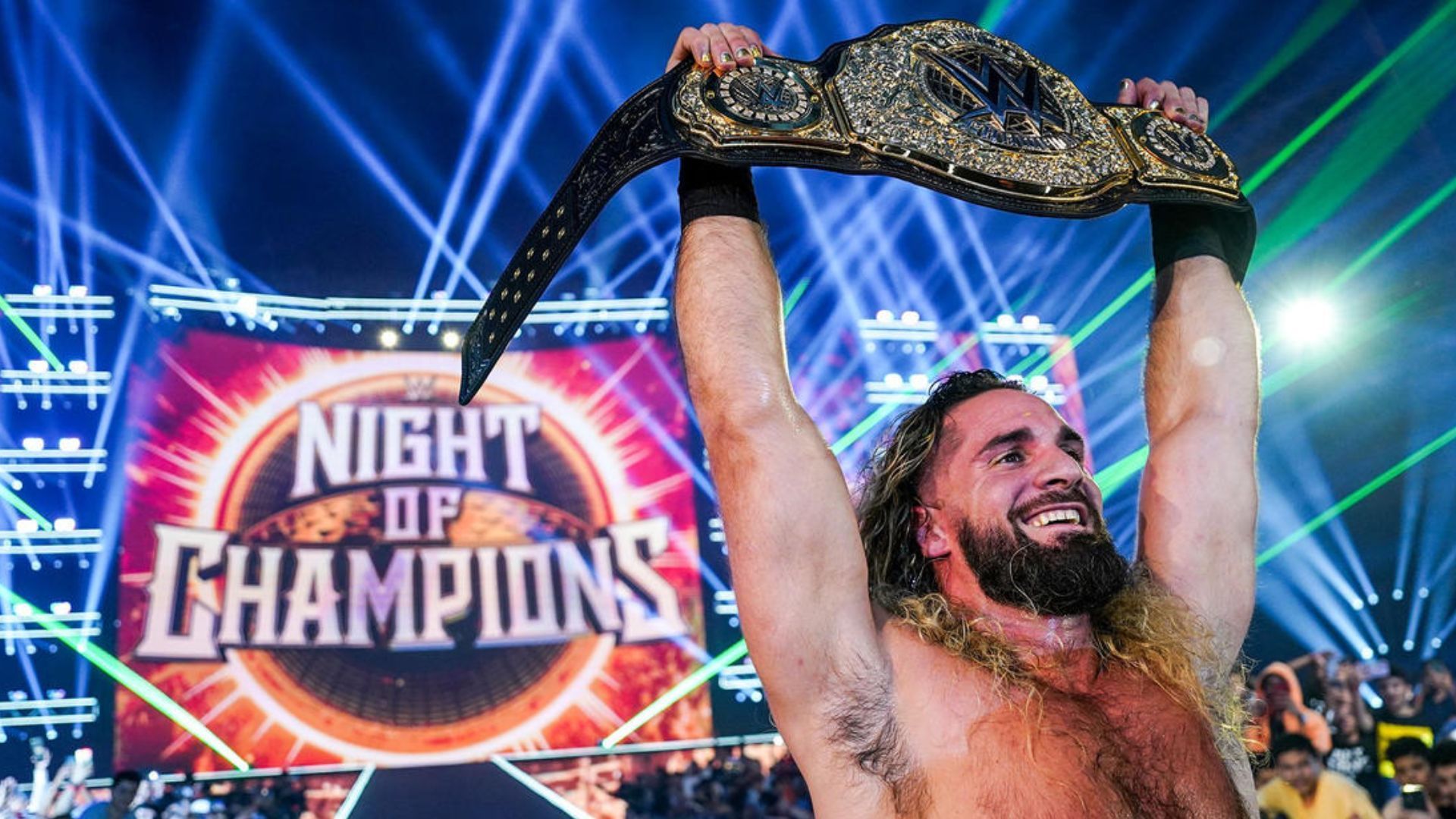 Seth Rollins after winning the title at Night of Champions