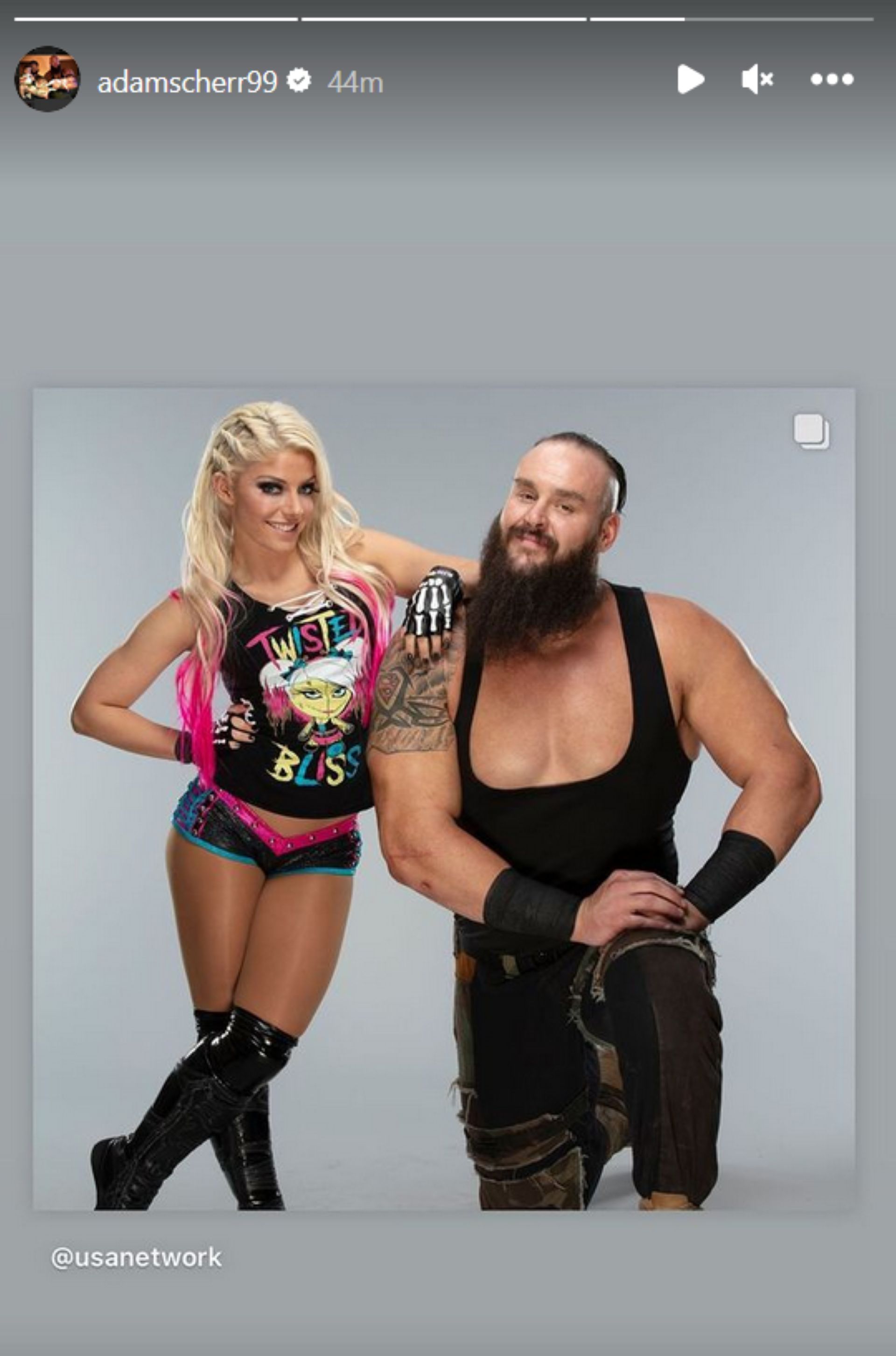 Screenshot of Braun Strowman&#039;s post to Instagram Stories