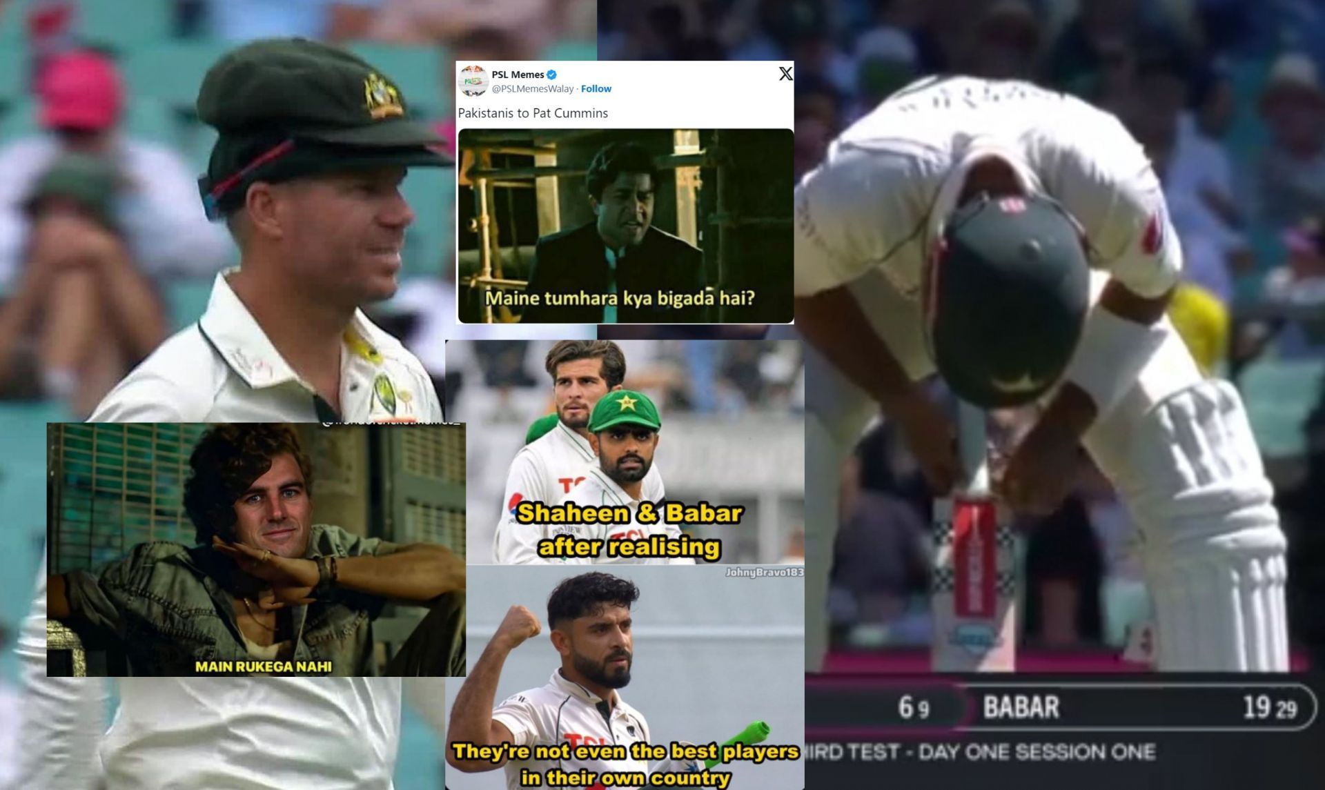 Fans react after Day 1 of the 3rd Test.