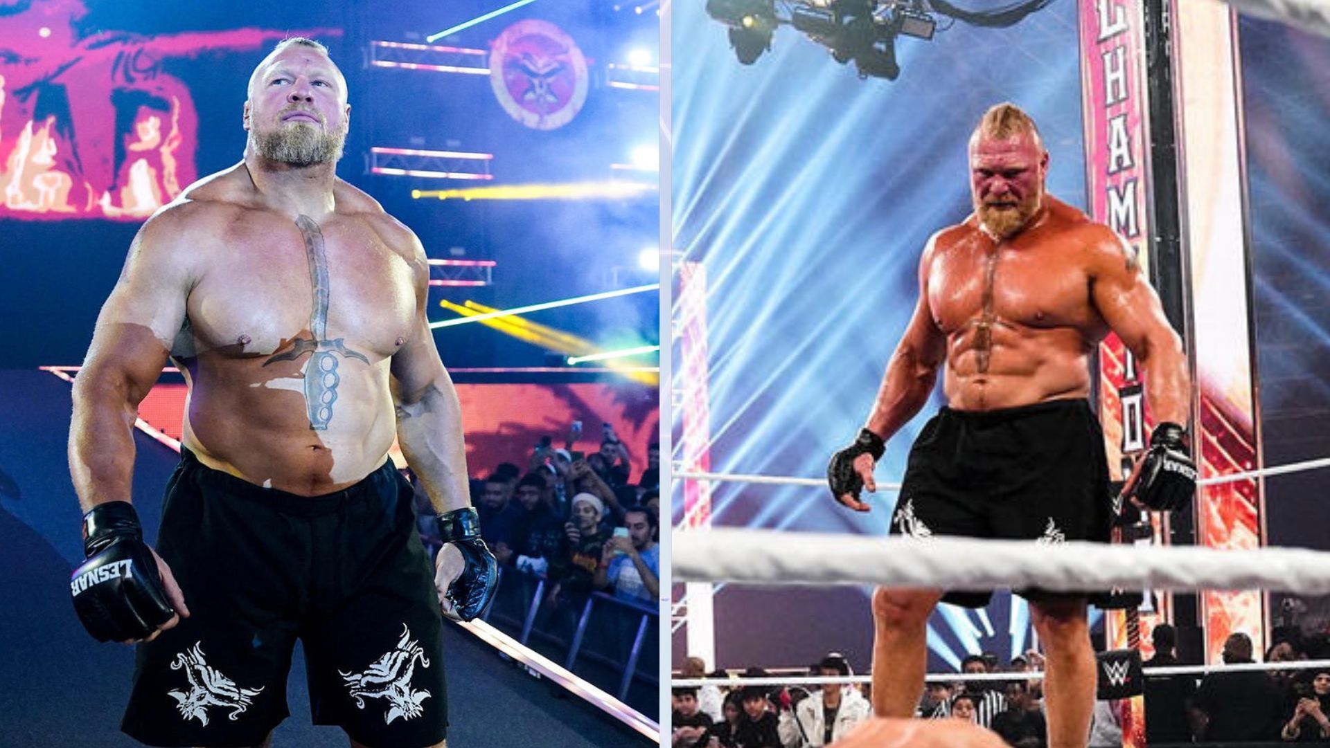 Brock Lesnar was last present at SummerSlam 2023.