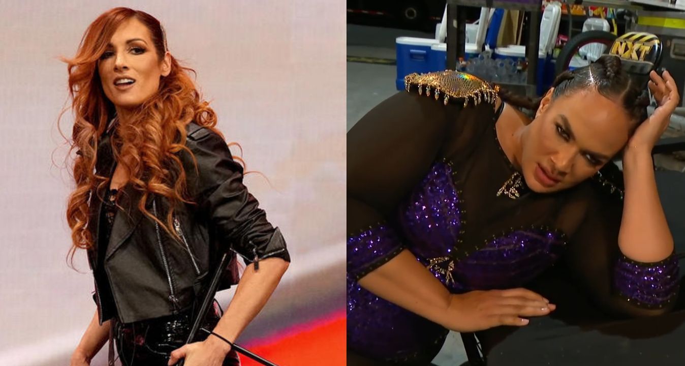 Becky Lynch (left); Nia Jax (right) (from WWE