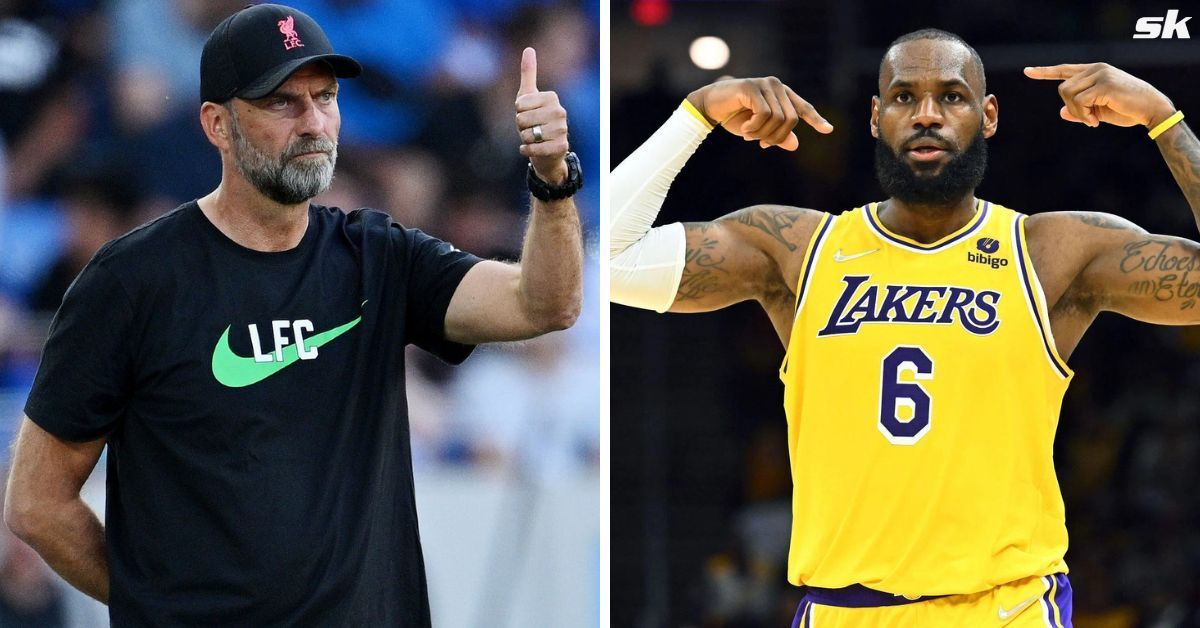 NBA superstar LeBron James reacts as Jurgen Klopp announces Liverpool exit