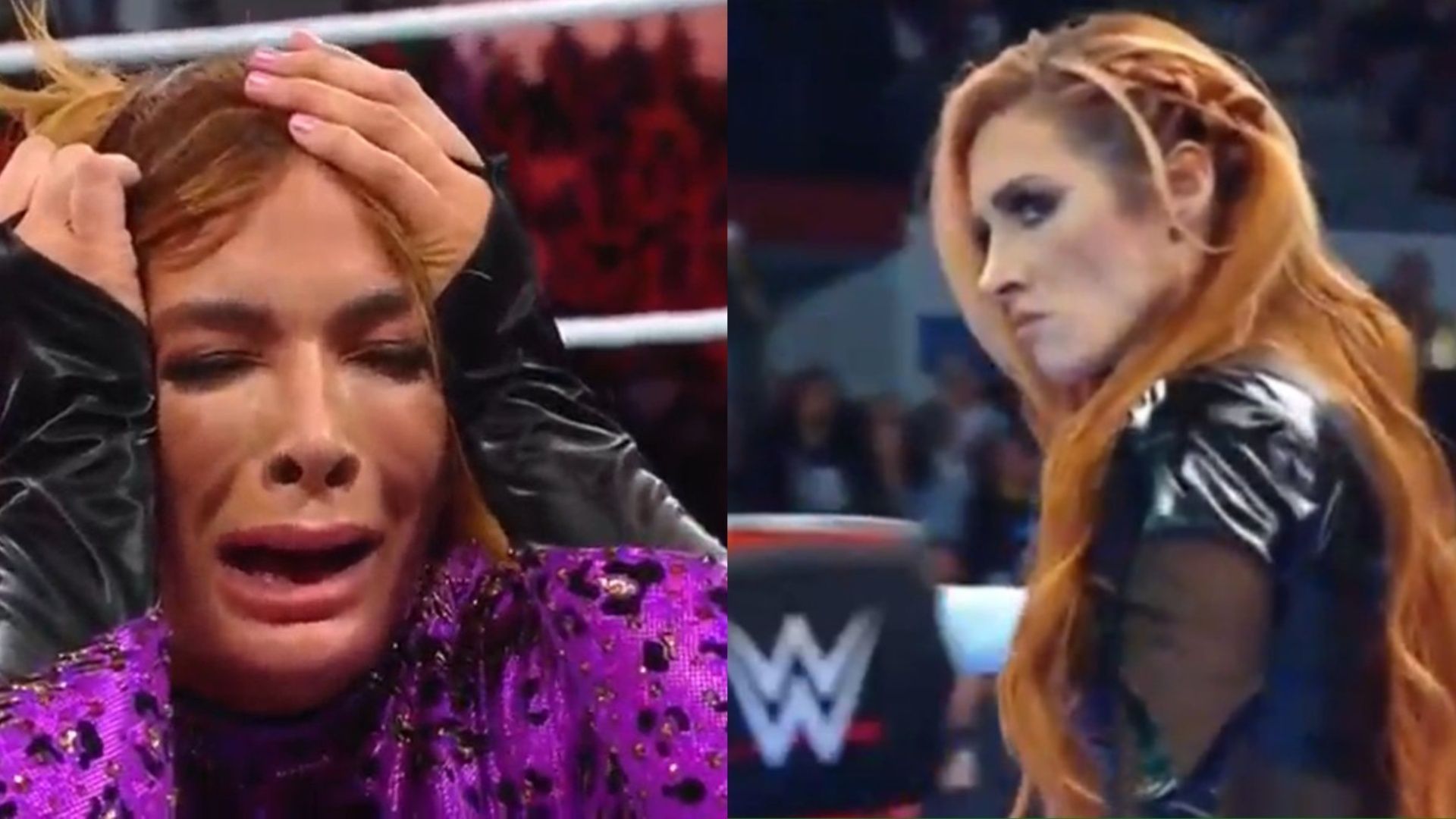 Nia Jax (left); Becky Lynch (right)