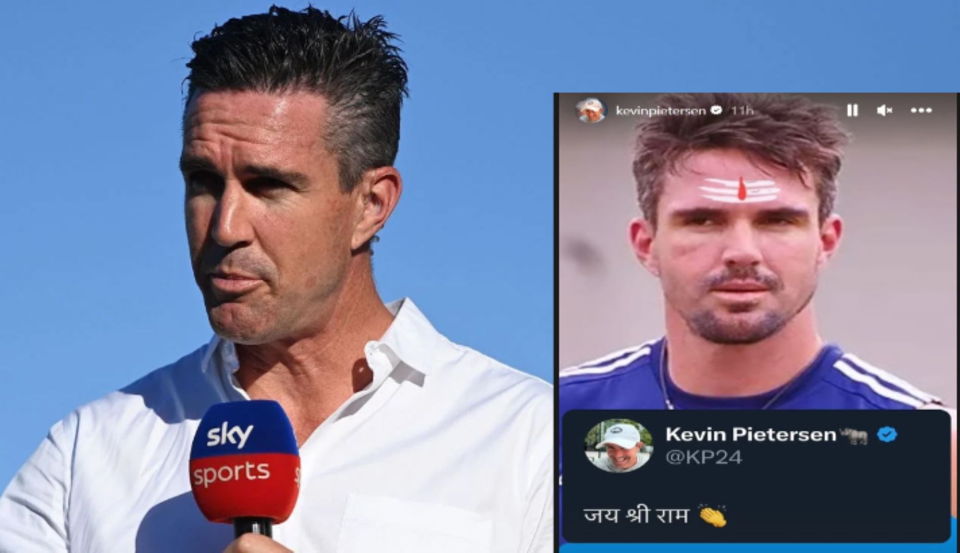 Pietersen joined other overseas cricketers in celebrating the Ram Mandir opening