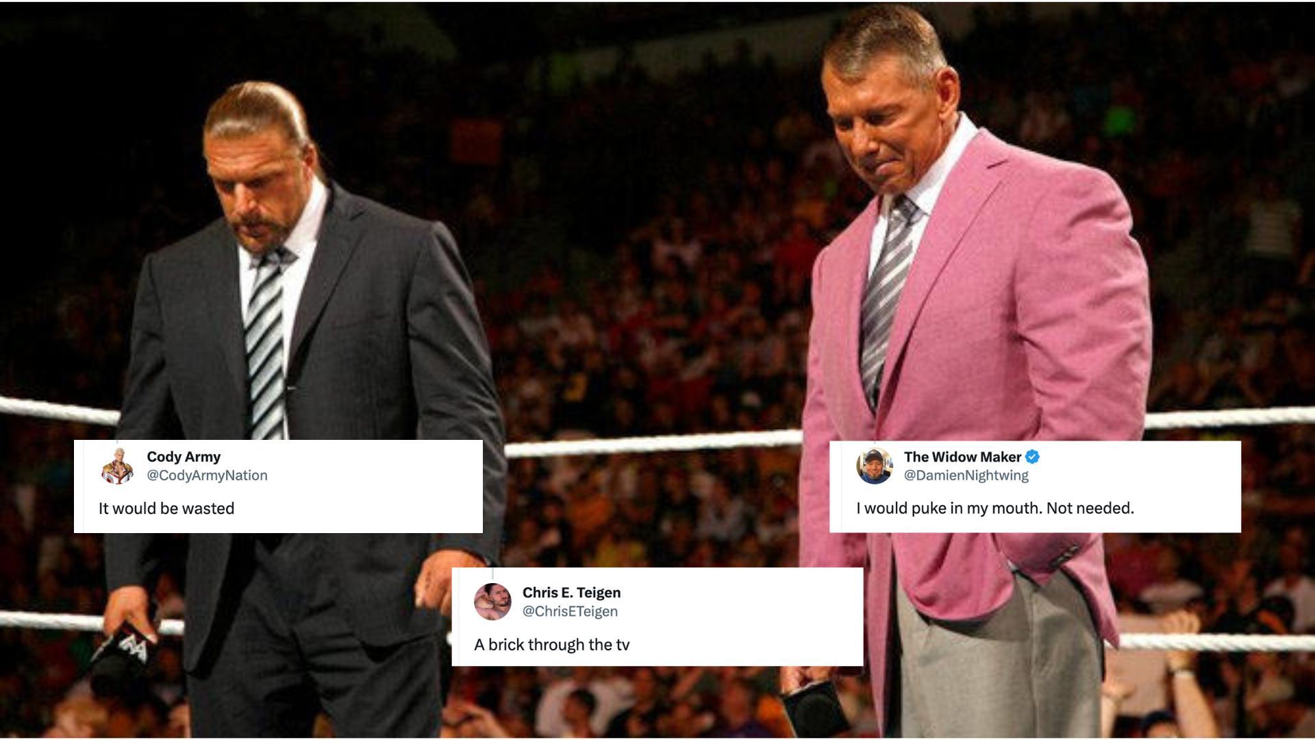 WWE fans compared Vince McMahon and Triple H