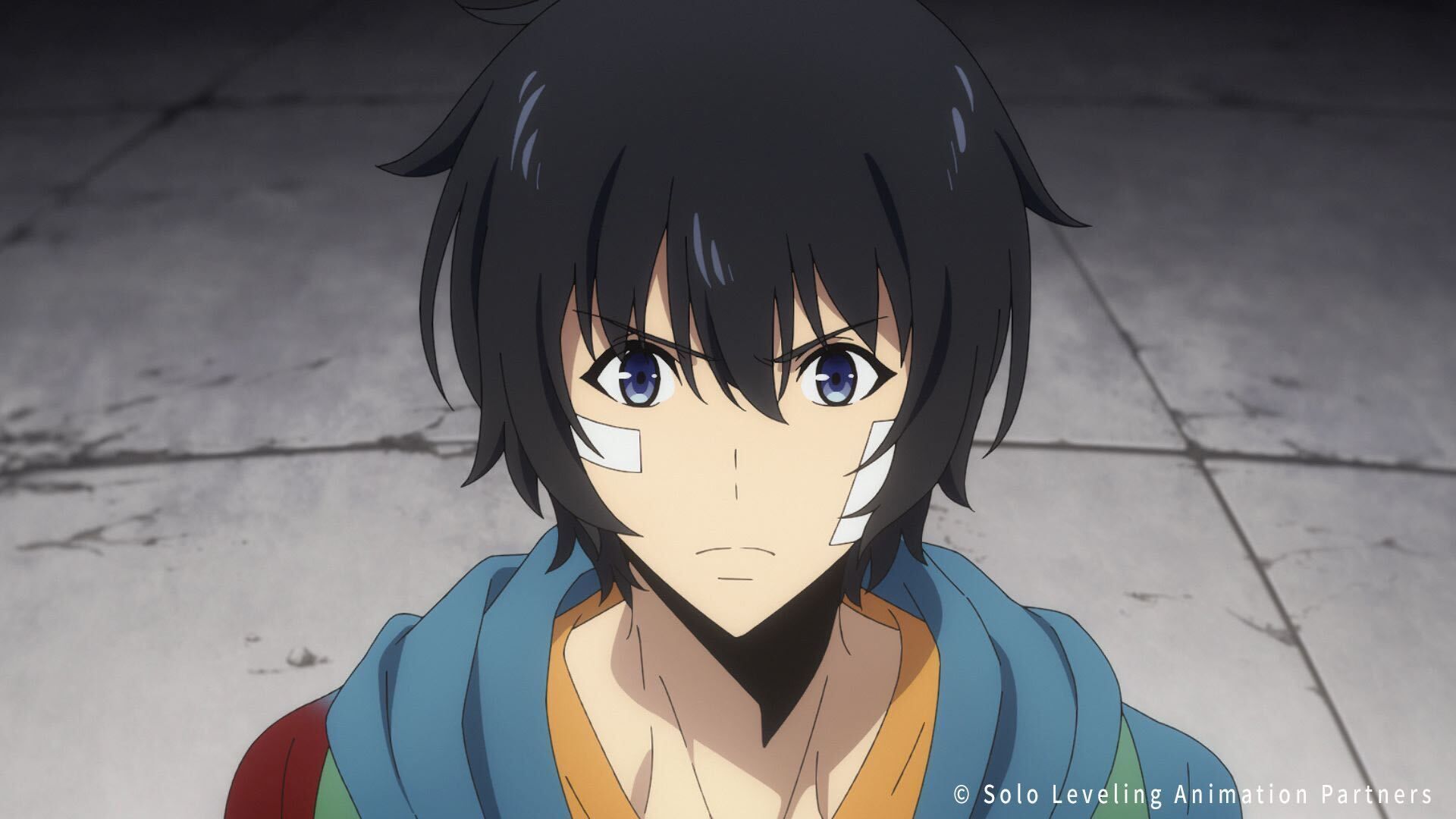 Sung Jin-@oo as seen in Solo Leveling anime (Image via A-1 Pictures)