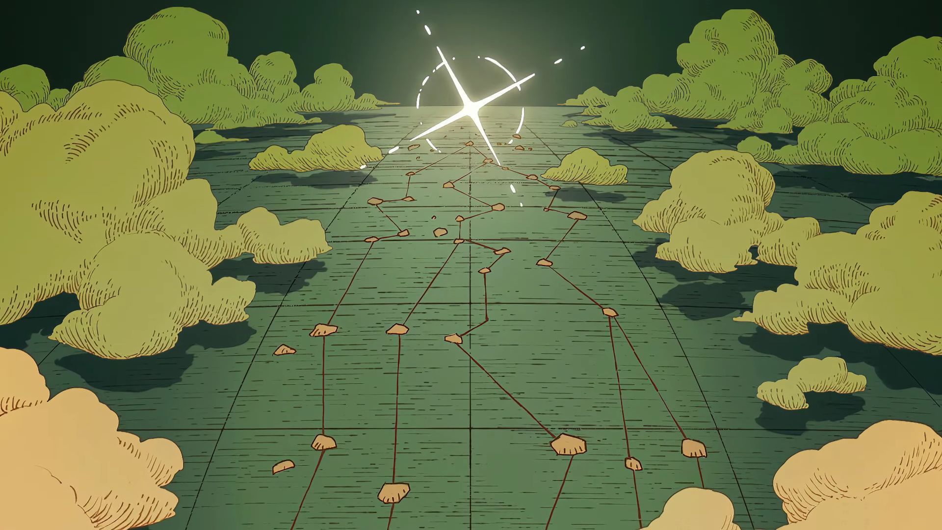 The various routes originating from the Red Line (Image via Toei Animation, One Piece)