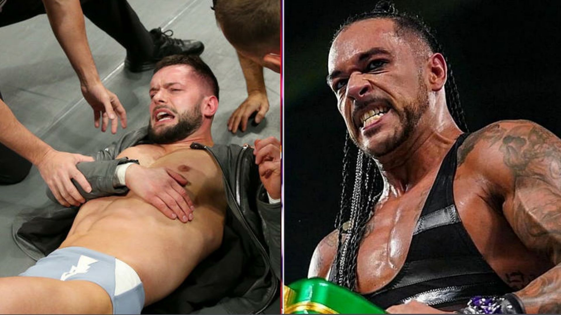 Finn Balor (left); Damian Priest (right)