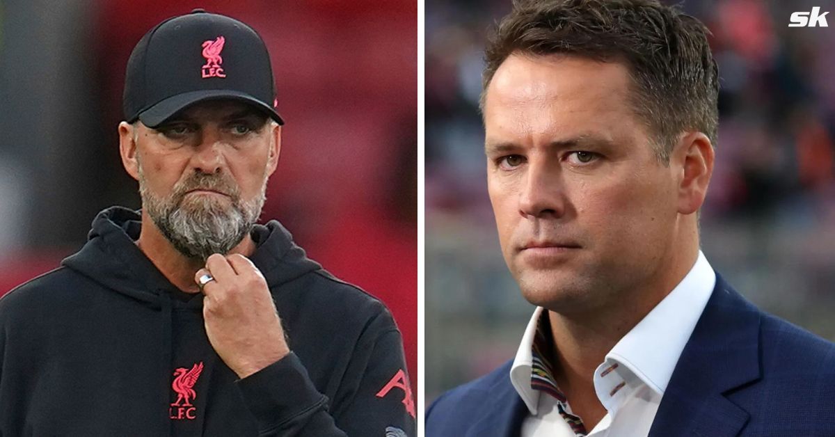 Michael Owen reacts as Jurgen Klopp makes Liverpool exit announcement.