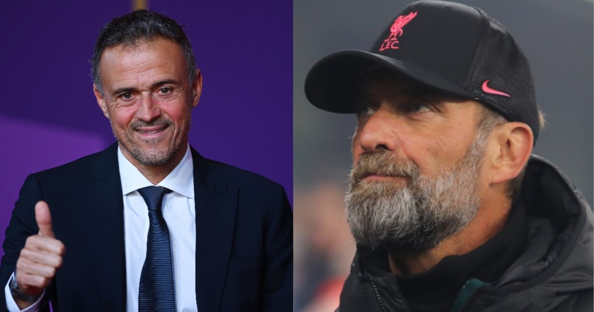 Luis Enrique and Jurgen Klopp (via Getty Images)