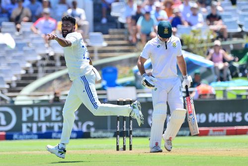 David Bedingham was caught by Yashasvi Jaiswal off Siraj's bowling. [P/C: Getty]