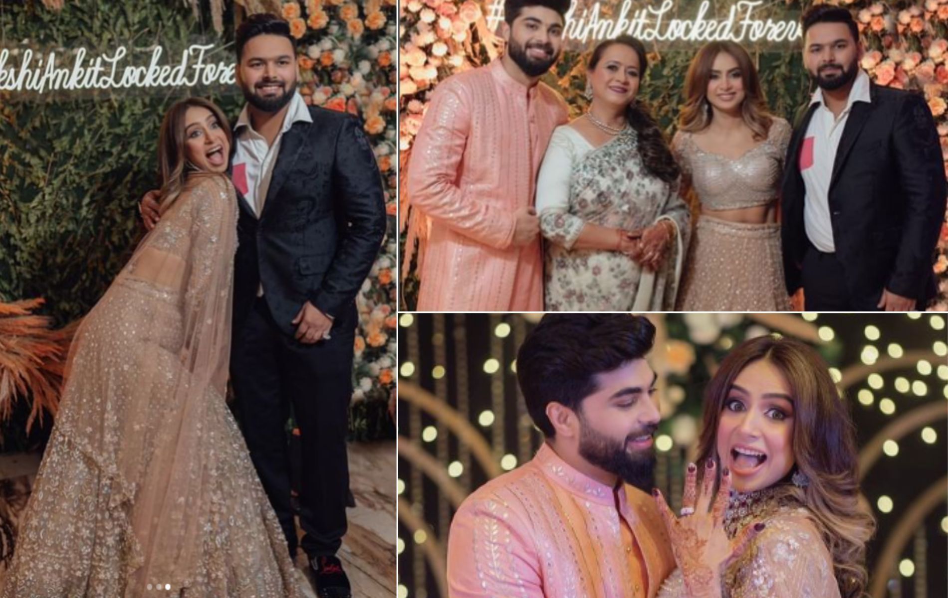 Rishabh Pant sister Sakshi engagement