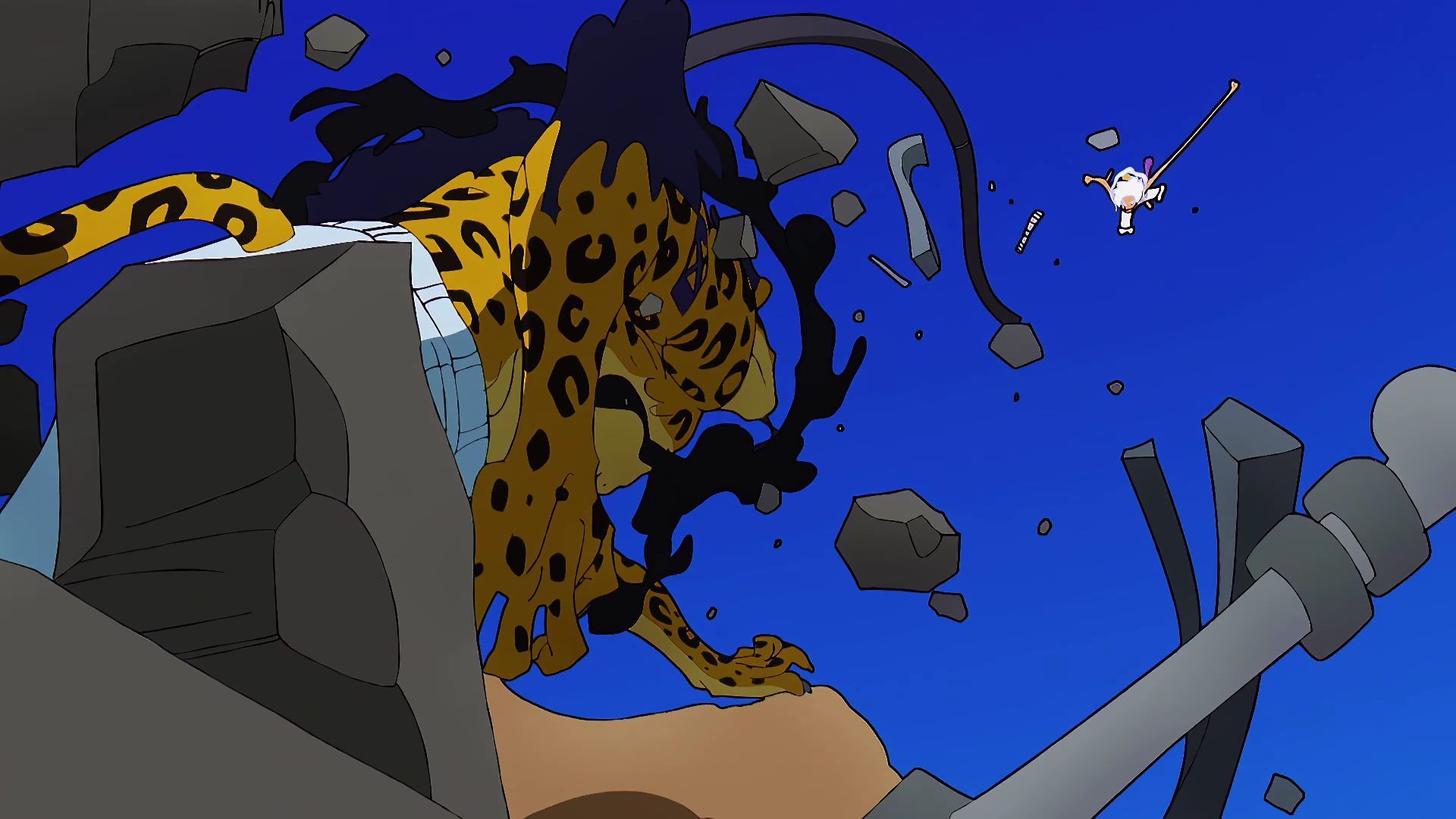 Awakened Lucci vs Gear 5 Luffy (Image via Toei Animation, One Piece)