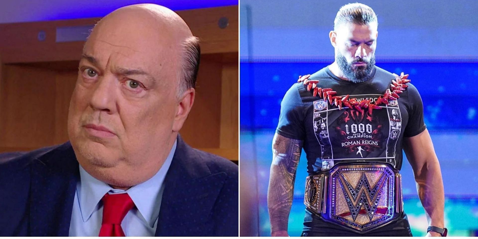 Paul Heyman (Left) and Roman Reigns (Right)