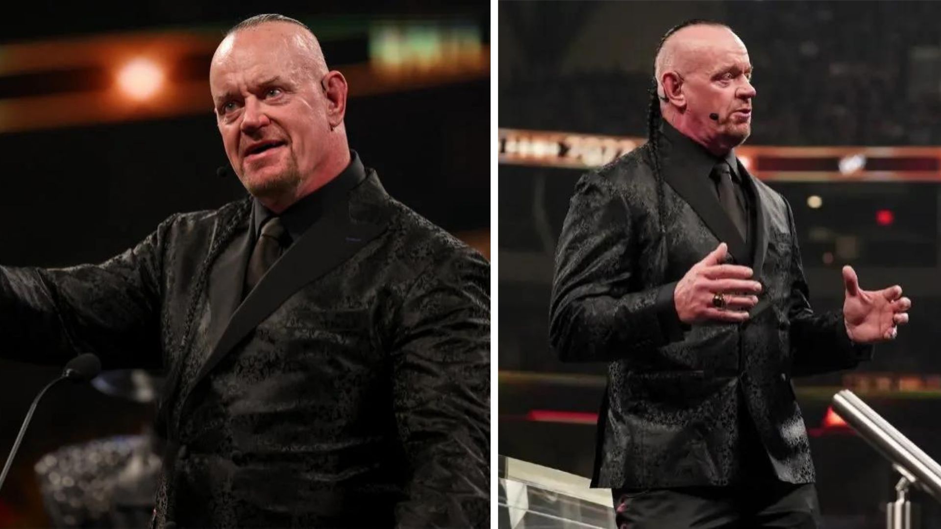 The Undertaker at the 2022 Hall of Fame ceremony