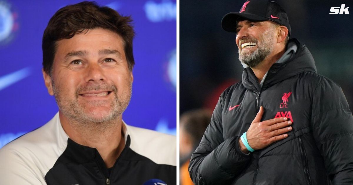 [L-to-R] Mauricio Pochettino and Jurgen Klopp.