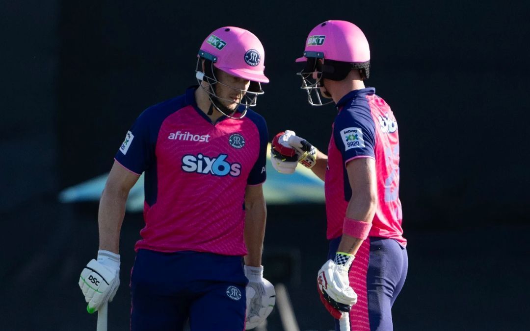 David Miller and Mitchell Van Buuren batting together