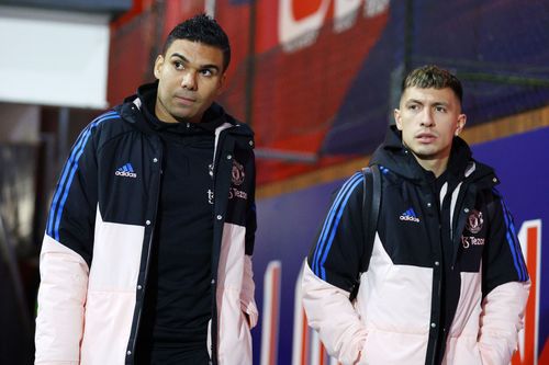 Casemiro (left) and Lisandro Martinez (right) are both seemingly available.