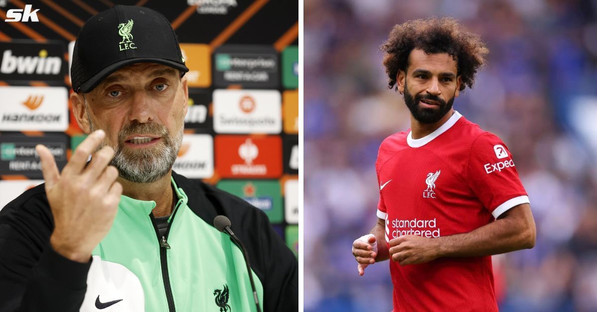 Jurgen Klopp could potentially be without Mohamed Salah for Liverpool