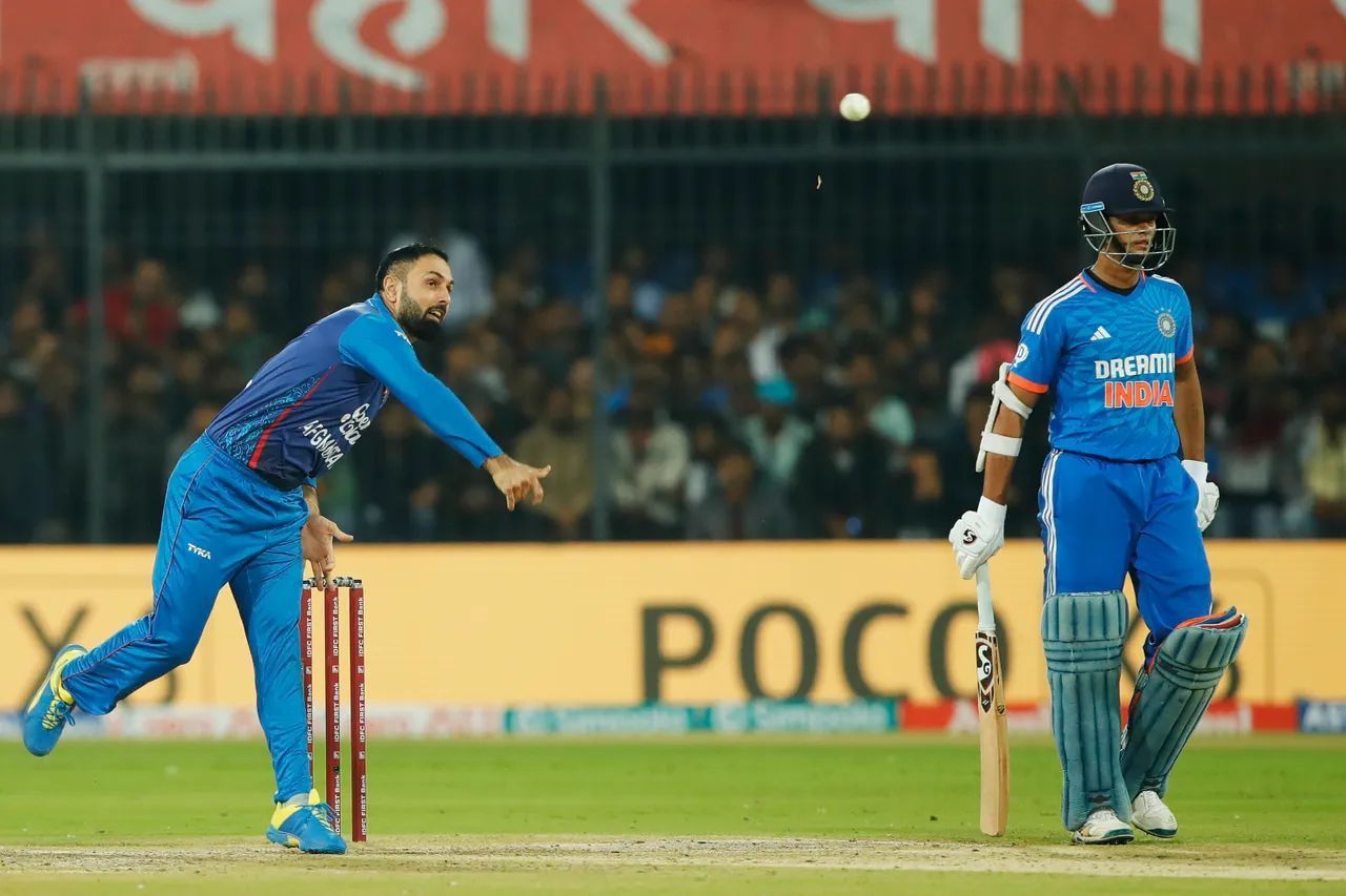 Mohammad Nabi bowling vs India [BCCI]