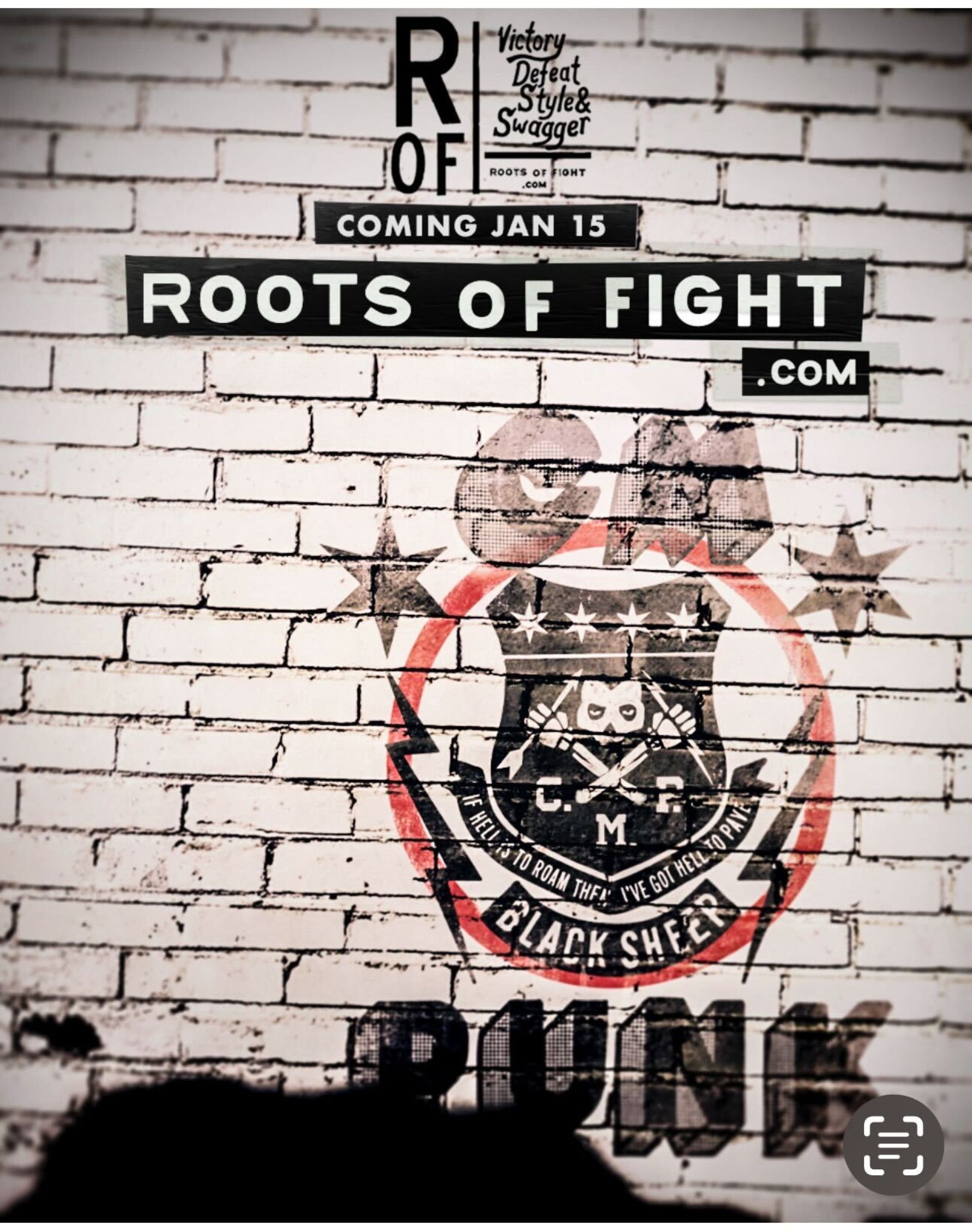 Teaser photo for CM Punk's Roots of Fight line