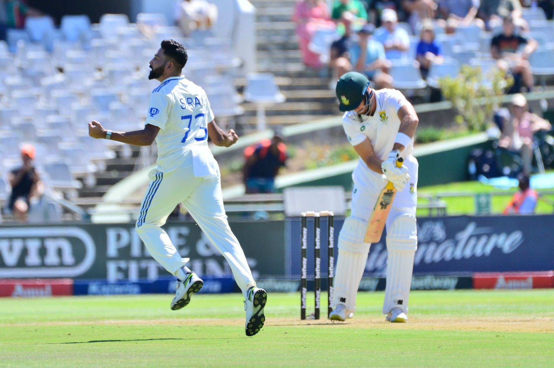 Mohammed Siraj&#039;s 6/15 are his best figures in Test cricket. [P/C: Getty]