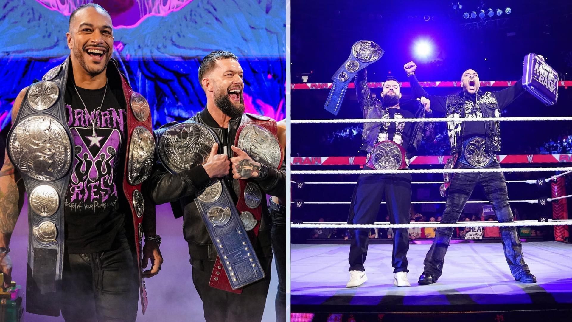 Damian Priest and Finn Balor are the tag team champions.