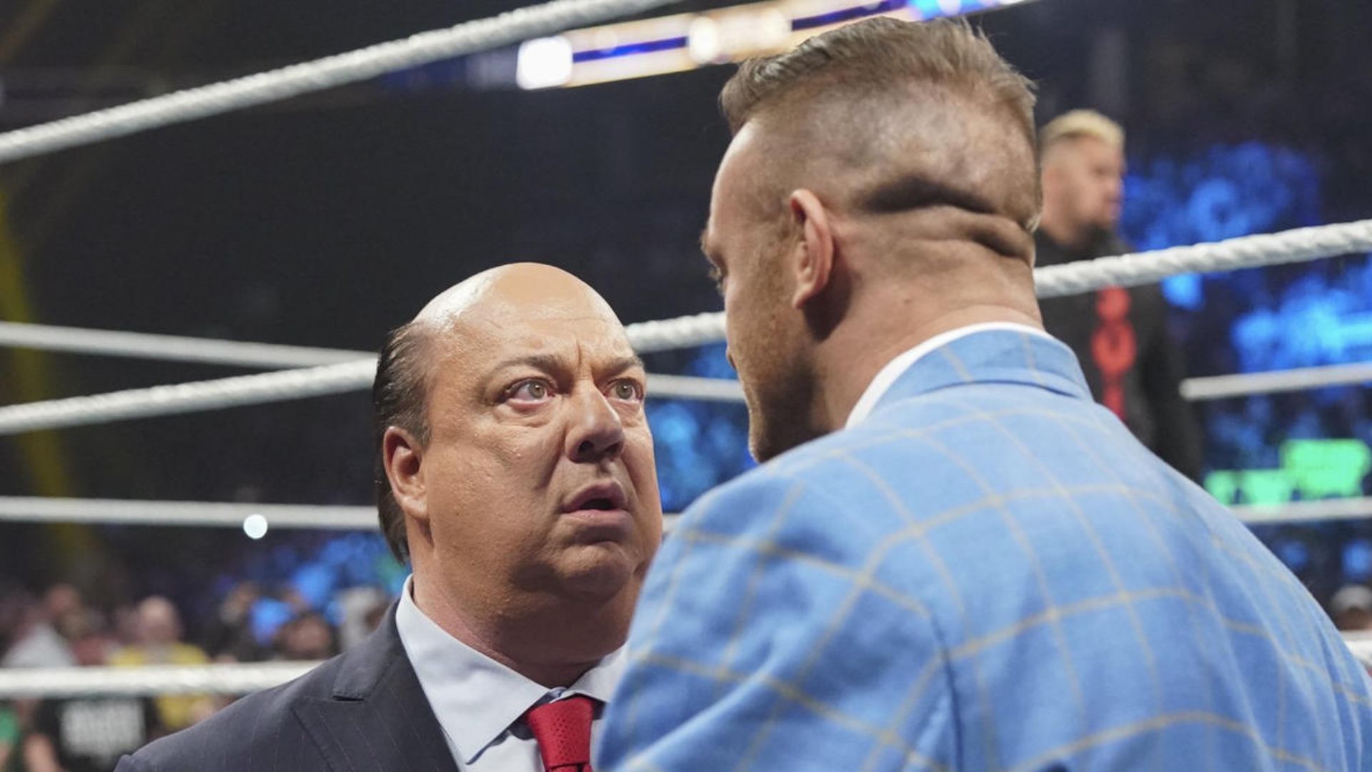 Paul Heyman and Nick Aldis at WWE SmackDown!