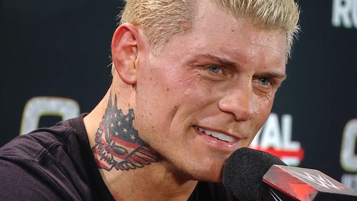 Cody at the post-Rumble Press Conference (Pic courtesy WWE.com)