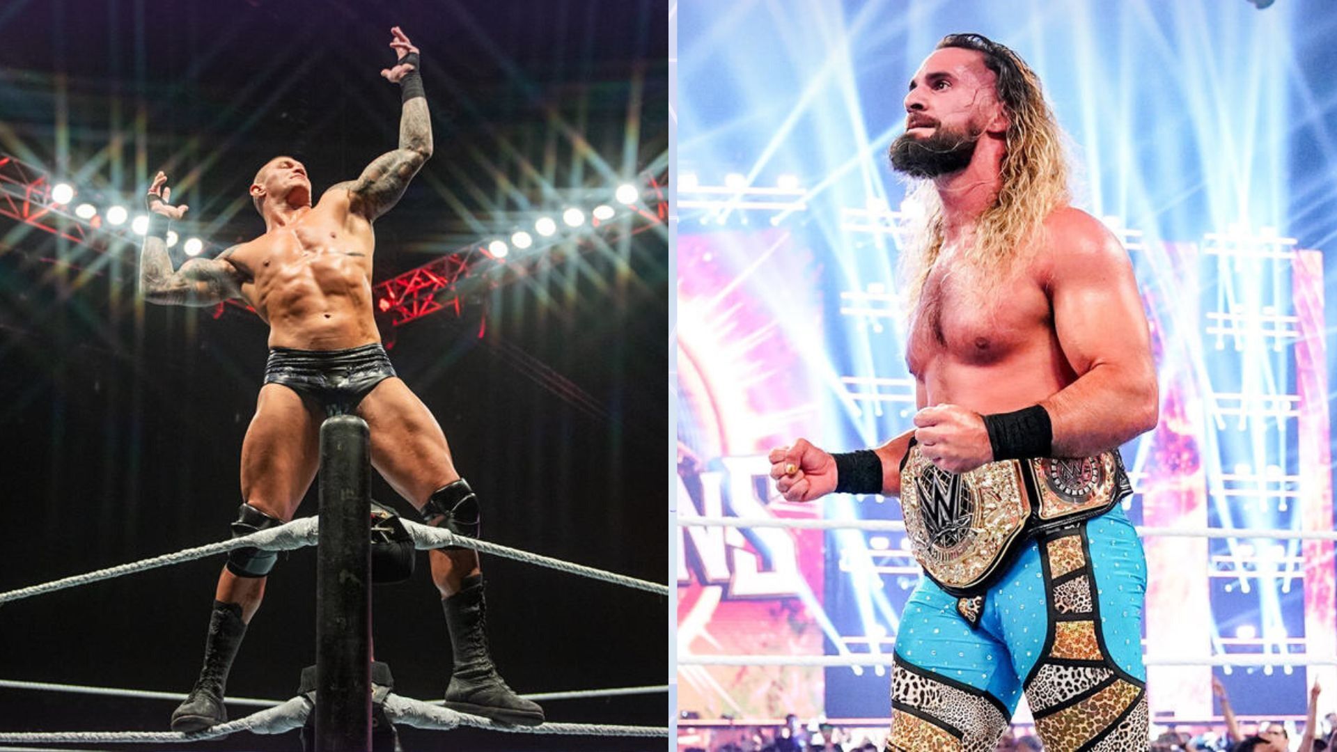 Randy Orton (left); Seth Rollins (right)