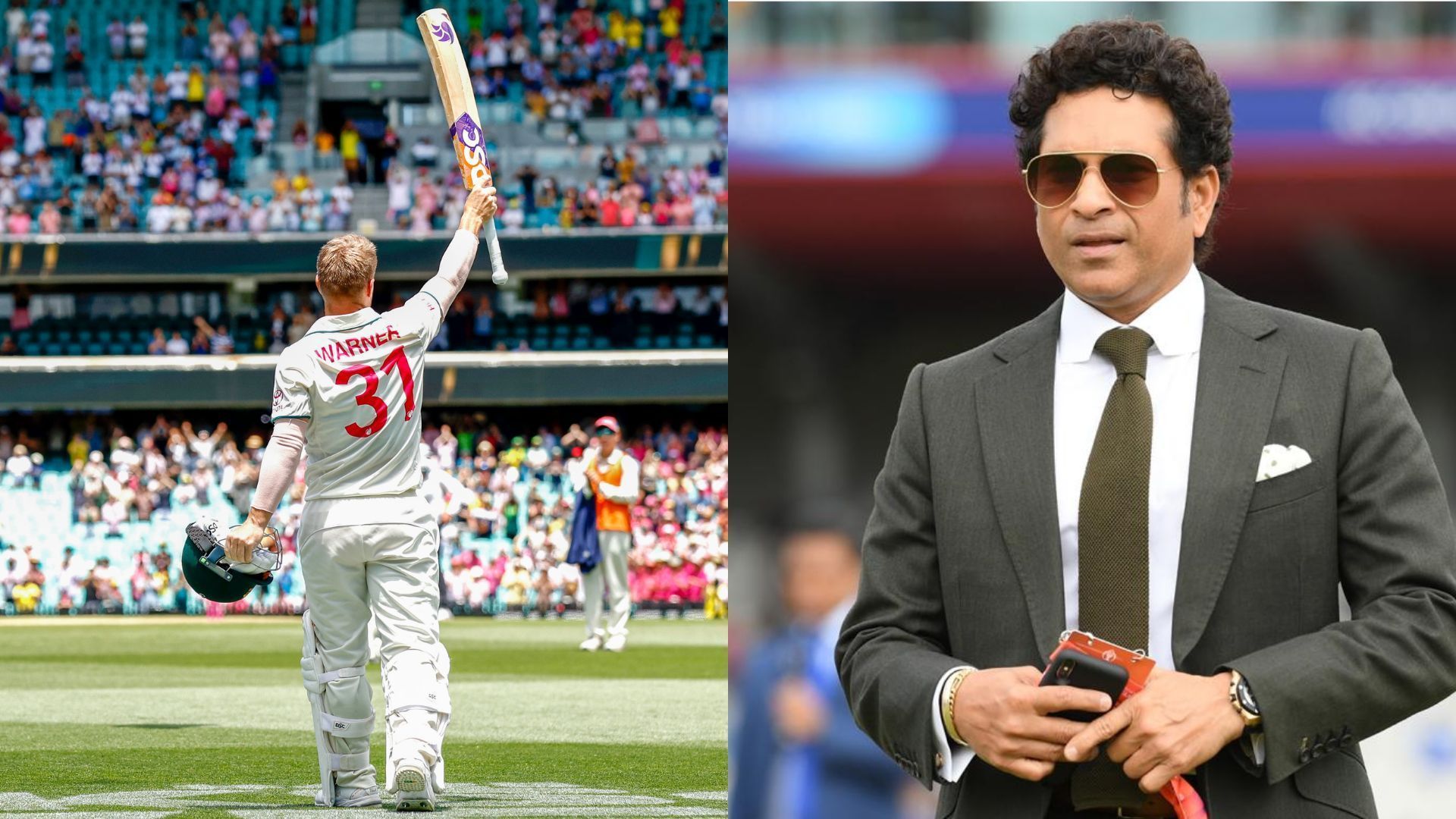 Sachin Tendulkar praised David Warner for adapting his explosive game in Tests