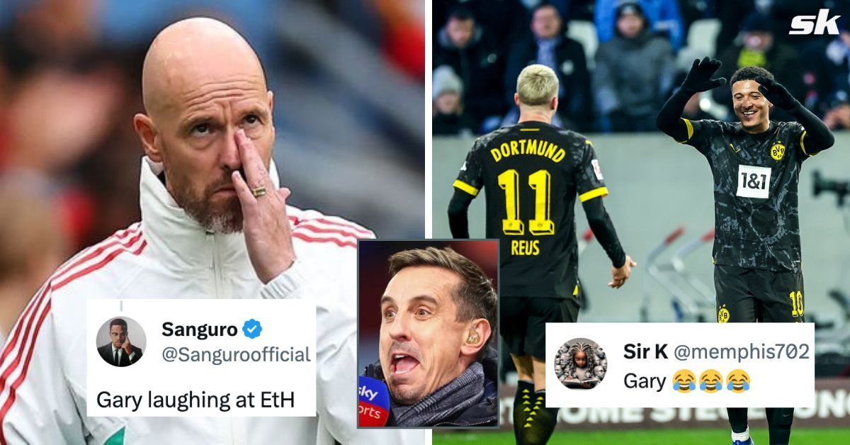 Manchester United legend Gary Neville has stirred the pot with his reaction to Jadon Sancho