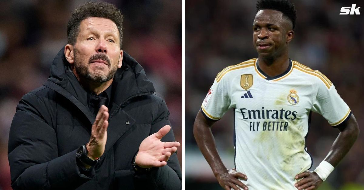 Diego Simeone clashed with Vinicius Jr as Atletico Madrid defeated Real Madrid