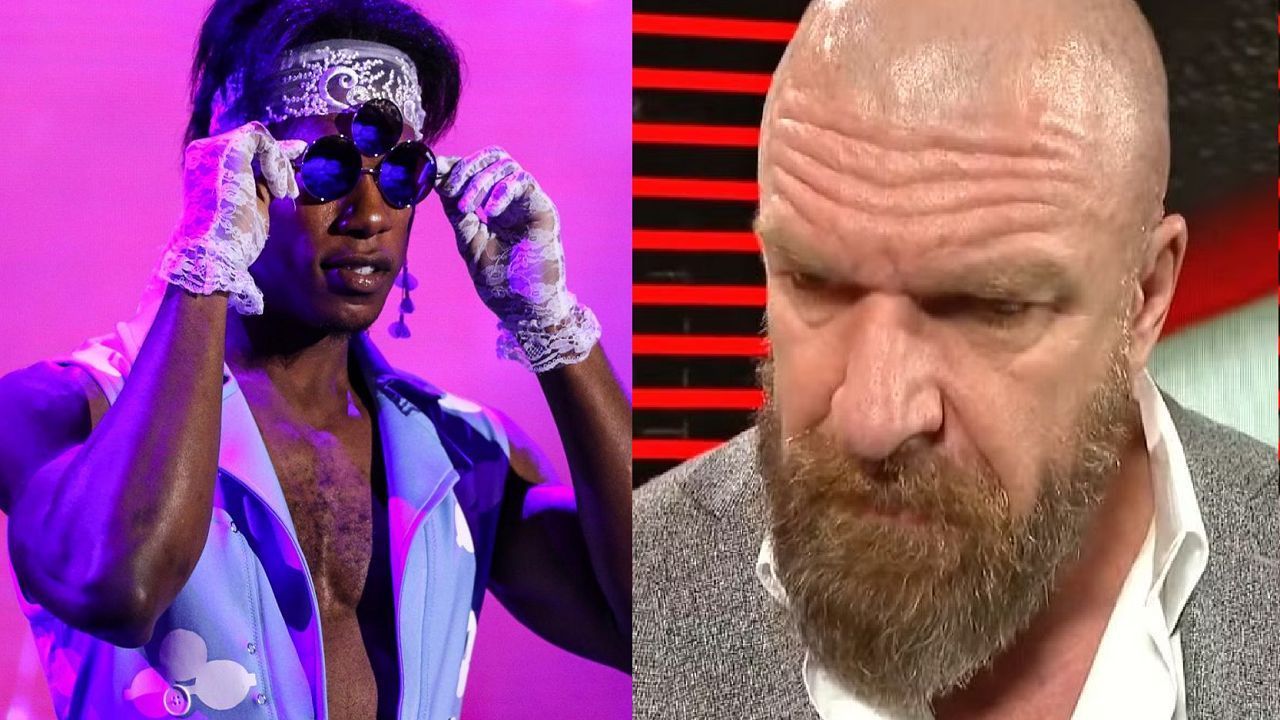 Velveteen Dream (left); WWE