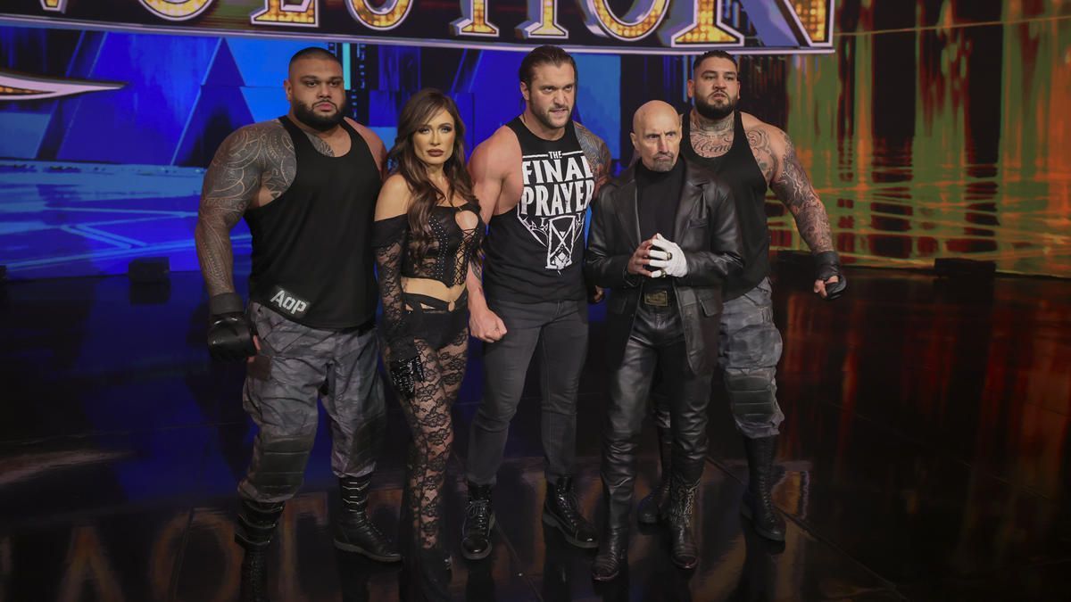 Karrion Kross (center) returned to WWE in 2022