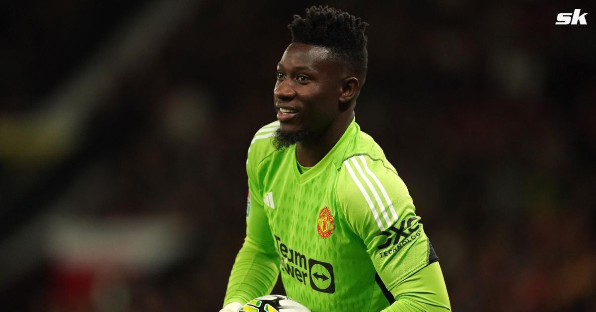 Manchester United goalkeeper Andre Onana