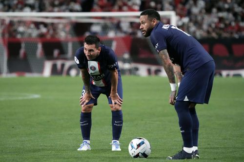 Neymar and Lionel Messi (via Getty Images)