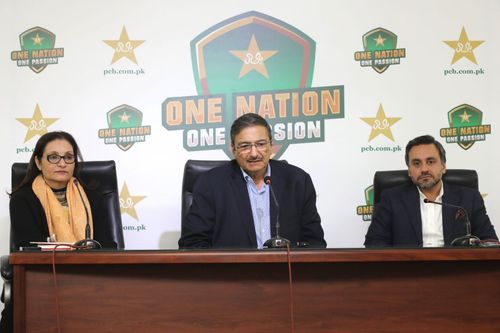 PCB Chairman Zaka Ashraf (M). (Credits: Twitter)