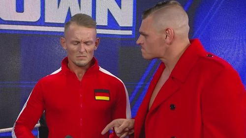 Gunther and Kaiser on an episode of SmackDown