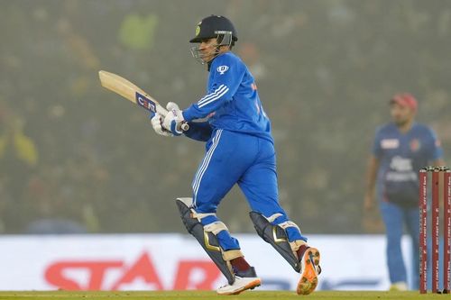 Shubman Gill was Rohit Sharma's opening partner in the first T20I against Afghanistan. [P/C: BCCI]