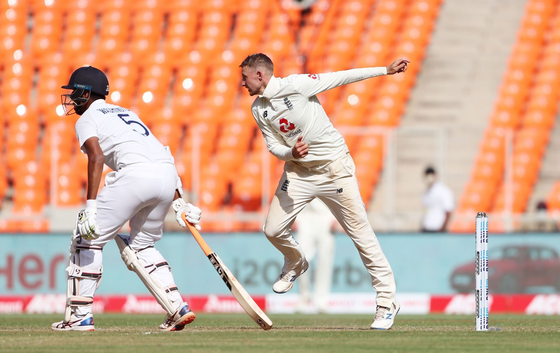 The off-spinner in action during the 2021 Ahmedabad Test. (Pic: Getty Images)
