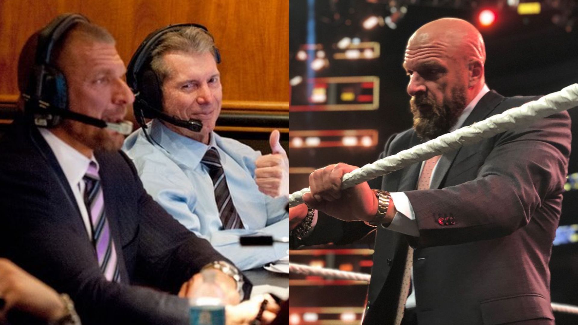 WWE Chief Content Officer Triple H and former TKO Executive Chairman Vince McMahon