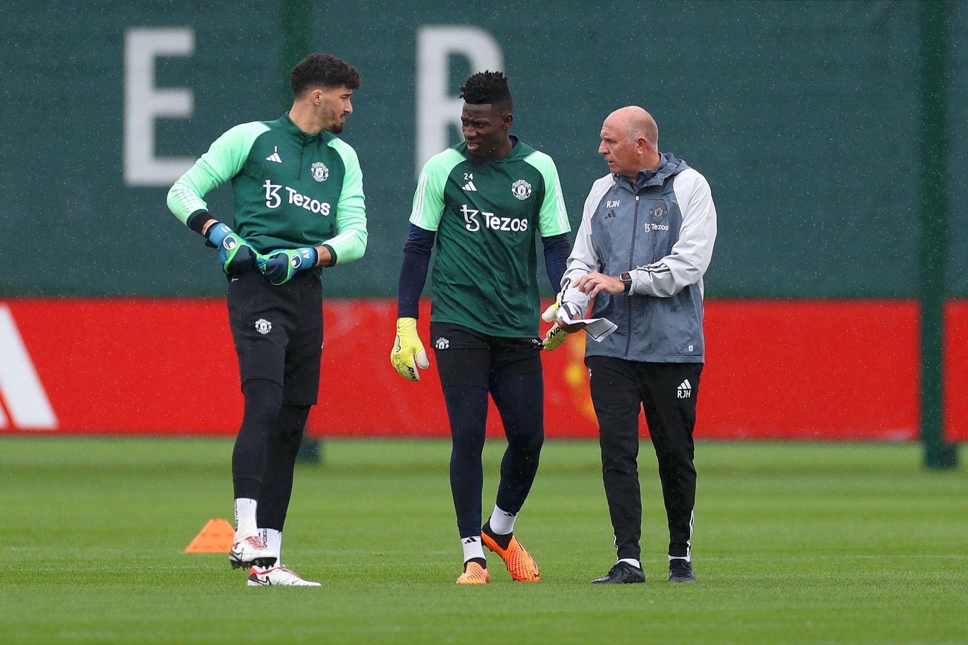 Altay Bayindir (left) is set to be handed his debut whether or not Andre Onana is back.