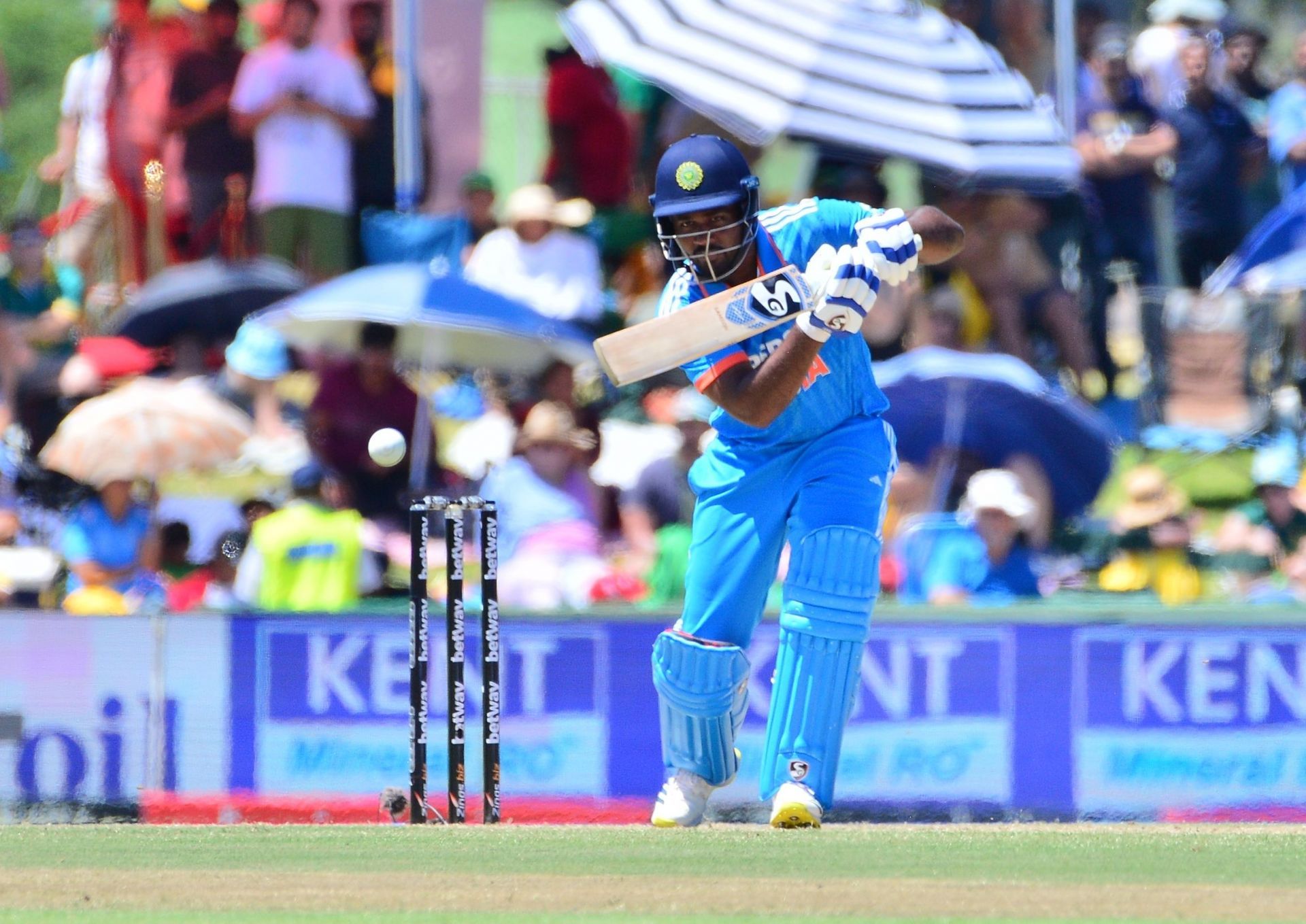 Sanju Samson was dismissed for a golden duck in the main game. [P/C: Getty]