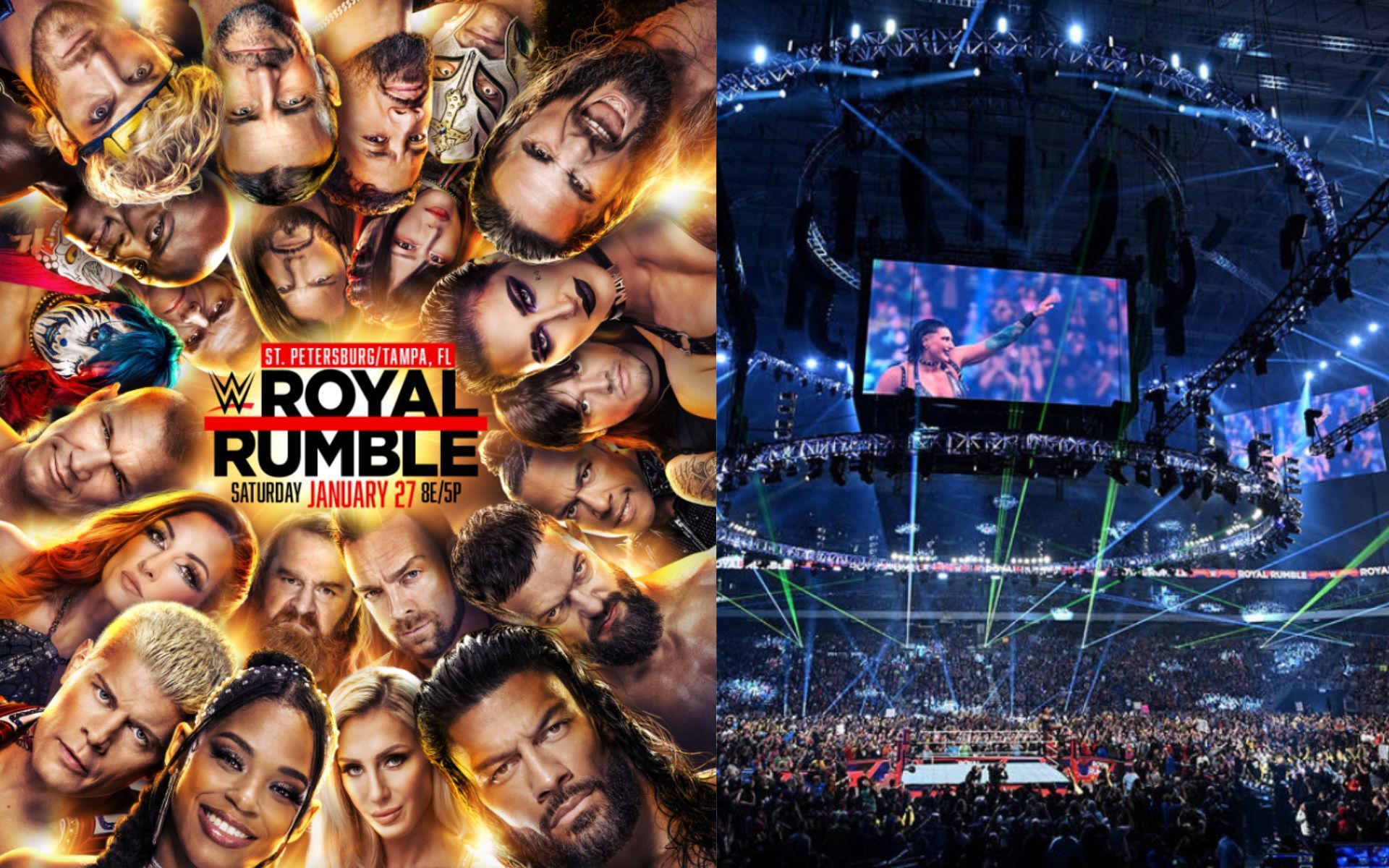 The official poster for the 2024 Royal Rumble is stacked with top names (Credit: WWE)